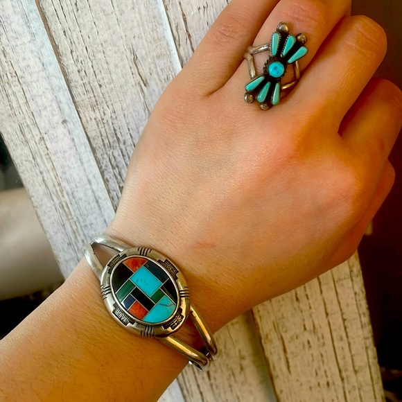 Jewelry - 2pc Bengal and turquoise ring
